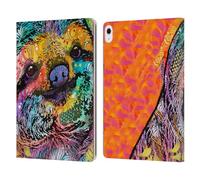 Head Case Designs Officially Licensed Dean Russo Sloth Wildlife 3 Leather Wallet Case Compatible With Apple iPad Air 13 2024/2025