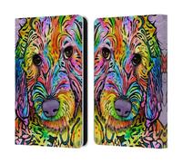 Head Case Designs Officially Licensed Dean Russo Sweet Poodle Dogs 3 Leather Wallet Case Compatible With Amazon Kindle 11th Gen 6in 2022
