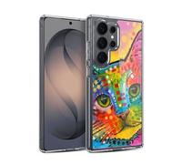 Head Case Designs Officially Licensed Dean Russo Tilt Cats Gel Case [Military Grade Protection] Compatible with Samsung Galaxy S26 Ultra and Compatible with MagSafe