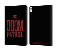 Head Case Designs Officially Licensed Doom Patrol Logo Graphics Leather Wallet Case Compatible With Apple iPad Air 13 2024/2025