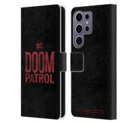 Head Case Designs Officially Licensed Doom Patrol Logo Graphics Leather Wallet Case Compatible with Samsung Galaxy S25 Ultra