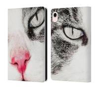 Head Case Designs Officially Licensed Dorit Fuhg Cat Lick Animals & Urban Life Leather Wallet Case Compatible With Apple iPad mini (2021/2024)