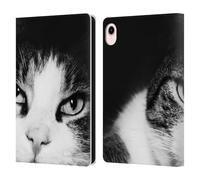 Head Case Designs Officially Licensed Dorit Fuhg Cat Stare Animals & Urban Life Leather Wallet Case Compatible With Apple iPad mini (2021/2024)