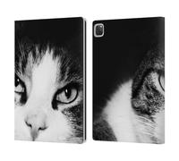 Head Case Designs Officially Licensed Dorit Fuhg Cat Stare Animals & Urban Life Leather Wallet Case Compatible With Apple iPad Pro 12.9 2020/2021/2022