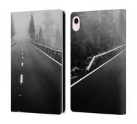 Head Case Designs Officially Licensed Dorit Fuhg Endless Road Monotones Leather Wallet Case Compatible With Apple iPad mini (2021/2024)