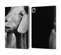 Head Case Designs Officially Licensed Dorit Fuhg Goat Animals & Urban Life Leather Wallet Case Compatible With Apple iPad Pro 12.9 2020/2021/2022