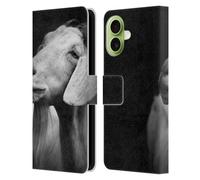 Head Case Designs Officially Licensed Dorit Fuhg Goat Animals & Urban Life Leather Wallet Case Compatible With Apple iPhone 17