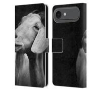 Head Case Designs Officially Licensed Dorit Fuhg Goat Animals & Urban Life Leather Wallet Case Compatible With Apple iPhone 17 Air