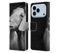 Head Case Designs Officially Licensed Dorit Fuhg Goat Animals & Urban Life Leather Wallet Case Compatible With Apple iPhone 17 Pro