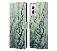 Head Case Designs Officially Licensed Dorit Fuhg Green Woods Mystic Nature Leather Wallet Case Compatible With Motorola Moto G Power (2024)