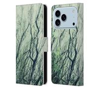 Head Case Designs Officially Licensed Dorit Fuhg Green Woods Mystic Nature Leather Wallet Case Compatible With Apple iPhone 17 Pro