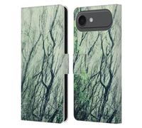 Head Case Designs Officially Licensed Dorit Fuhg Green Woods Mystic Nature Leather Wallet Case Compatible With Apple iPhone 17 Air