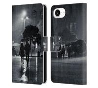 Head Case Designs Officially Licensed Dorit Fuhg Night Walk Animals & Urban Life Leather Wallet Case Compatible With Apple iPhone 16e