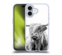 Head Case Designs Officially Licensed Dorit Fuhg Portrait of a Highland Cow Travel Stories Gel Case [Military Grade Protection] Compatible with Apple iPhone 16 and Compatible with MagSafe