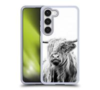 Head Case Designs Officially Licensed Dorit Fuhg Portrait of a Highland Cow Travel Stories Gel Case [Military Grade Protection] Compatible With Samsung Galaxy S23 5G