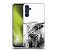 Head Case Designs Officially Licensed Dorit Fuhg Portrait of a Highland Cow Travel Stories Gel Case [Military Grade Protection] Compatible With Samsung Galaxy A15