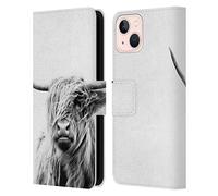 Head Case Designs Officially Licensed Dorit Fuhg Portrait of a Highland Cow Travel Stories Leather Wallet Case Compatible With Apple iPhone 13