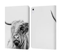 Head Case Designs Officially Licensed Dorit Fuhg Portrait of a Highland Cow Travel Stories Leather Wallet Case Compatible With Apple iPad Air 13 2024/2025