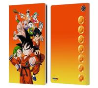 Head Case Designs Officially Licensed Dragon Ball Group Characters Leather Wallet Case Compatible With Amazon Fire Max 11 2023