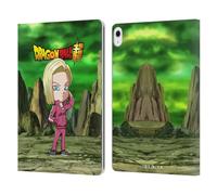 Head Case Designs Officially Licensed Dragon Ball Super Android 18 Characters Leather Wallet Case Compatible With Apple iPad Air 13 2024/2025