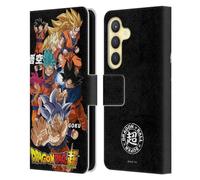 Head Case Designs Officially Licensed Dragon Ball Super Goku Universe Survival Characters Leather Wallet Case Compatible With Samsung Galaxy S24 5G
