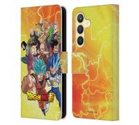Head Case Designs Officially Licensed Dragon Ball Super Universe 7 Group Universe Survival Arc Leather Wallet Case Compatible With Samsung Galaxy S24 5G