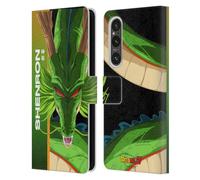 Head Case Designs Officially Licensed Dragon Ball Z Shenron Saiyan Arc Characters Leather Wallet Case Compatible With Sony Xperia 1 V 5G