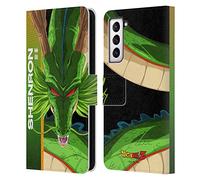 Head Case Designs Officially Licensed Dragon Ball Z Shenron Saiyan Arc Characters Leather Wallet Case Compatible With Samsung Galaxy S21 5G