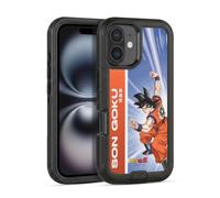 Head Case Designs Officially Licensed Dragon Ball Z Son Goku Saiyan Arc Characters Ultra-Armoured Shockproof Case [Military Grade Protection] Compatible With Apple iPhone 16