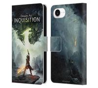 Head Case Designs Officially Licensed EA Bioware Dragon Age Key Art 2014 Inquisition Graphics Leather Wallet Case Compatible With Apple iPhone 16e