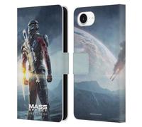 Head Case Designs Officially Licensed EA Bioware Mass Effect Key Art Super Deluxe 2017 Andromeda Graphics Leather Wallet Case Compatible With Apple iPhone 16e