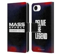 Head Case Designs Officially Licensed EA Bioware Mass Effect Logo Legendary Graphics Leather Wallet Case Compatible With Apple iPhone 16e
