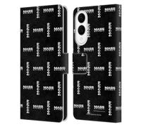 Head Case Designs Officially Licensed EA Bioware Mass Effect Logo Pattern Graphics Leather Wallet Case Compatible With Samsung Galaxy S25 Edge