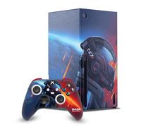 Head Case Designs Officially Licensed EA Bioware Mass Effect N7 Armor Legendary Graphics Game Console Wrap and Game Controller Skin Bundle Compatible With Xbox Series X