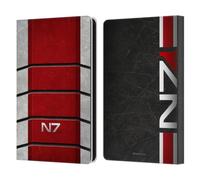 Head Case Designs Officially Licensed EA Bioware Mass Effect N7 Logo Armor Graphics Leather Wallet Case Compatible With Amazon Kindle Paperwhite 6