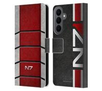 Head Case Designs Officially Licensed EA Bioware Mass Effect N7 Logo Armor Graphics Leather Wallet Case Compatible With Samsung Galaxy S26 Plus