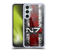 Head Case Designs Officially Licensed EA Bioware Mass Effect N7 Logo Distressed Graphics Gel Case [Military Grade Protection] Compatible With Samsung Galaxy S23 FE 5G