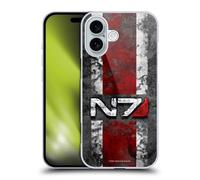 Head Case Designs Officially Licensed EA Bioware Mass Effect N7 Logo Distressed Graphics Hard Back Case Compatible With Apple iPhone 16