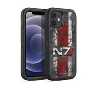 Head Case Designs Officially Licensed EA Bioware Mass Effect N7 Logo Distressed Graphics Ultra-Armoured Shockproof Case [Military Grade Protection] Compatible With Apple iPhone 12 / iPhone 12 Pro