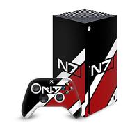 Head Case Designs Officially Licensed EA Bioware Mass Effect N7 Logo Stripes Graphics Vinyl Sticker Gaming Skin Decal Cover Compatible With Xbox Series X Console and Controller Bundle