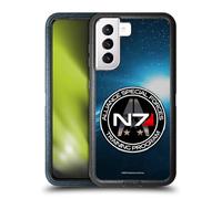 Head Case Designs Officially Licensed EA Bioware Mass Effect N7 Training Program 3 Badges And Logos Ultra-Armoured Shockproof Case [Military Grade Protection] Compatible With Samsung Galaxy S21 5G