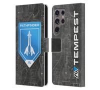 Head Case Designs Officially Licensed EA Bioware Mass Effect Pathfinder Badge Andromeda Graphics Leather Wallet Case Compatible With Samsung Galaxy S24 Ultra 5G