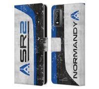 Head Case Designs Officially Licensed EA Bioware Mass Effect SR2 Normandy 3 Badges And Logos Leather Book Wallet Case Cover Compatible With Nokia C210