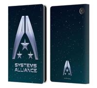 Head Case Designs Officially Licensed EA Bioware Mass Effect Systems Alliance Logo Graphics Leather Wallet Case Compatible With Amazon Fire 7 2022