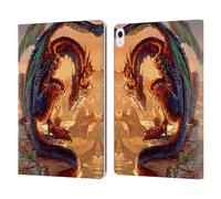 Head Case Designs Officially Licensed Ed Beard Jr Bravery Misplaced Dragons Leather Wallet Case Compatible With Apple iPad Air 13 2024/2025
