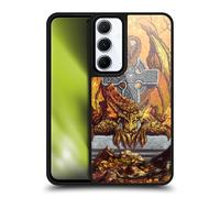 Head Case Designs Officially Licensed Ed Beard Jr Celtic Autumn Cross Dragons Gel Armour Case [Military Grade Protection] Compatible With Samsung Galaxy A55 5G