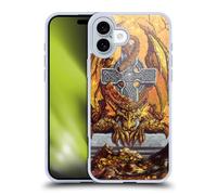 Head Case Designs Officially Licensed Ed Beard Jr Celtic Autumn Cross Dragons Gel Case [Military Grade Protection] Compatible with Apple iPhone 16 Plus and Compatible with MagSafe