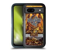 Head Case Designs Officially Licensed Ed Beard Jr Celtic Autumn Cross Dragons Ultra-Armoured Shockproof Case [Military Grade Protection] Compatible With Google Pixel 8a