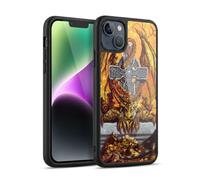 Head Case Designs Officially Licensed Ed Beard Jr Celtic Autumn Cross Mythical Series Gel Armour Case [Military Grade Protection] Compatible With Apple iPhone 14 Plus