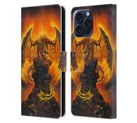 Head Case Designs Officially Licensed Ed Beard Jr Harbinger Of Fire Mythical Series Leather Wallet Case Compatible With Samsung Galaxy S25 FE